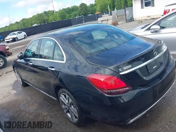 2019 Mercedes-Benz C 300 with VIN WDDWF8EB1KR459513, listed as a IAAI auction lot 42242025 with 35,138 mi miles and . Bid and sale history available at DreamBid. Image 3.