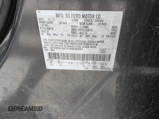 2007 Ford Edge SEL PLUS with VIN 2FMDK39C57BB48983, listed as a IAAI auction lot 41696830 with 160,167 mi miles. Bid and sale history available at carsss.com. Image 9.