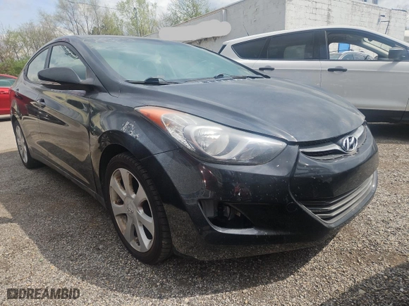 2012 Hyundai Elantra GLS PZEV with VIN 5NPDH4AE7CH110949, listed as a Copart auction lot 54098735 with 159,469 mi miles and Clean Title. Bid and sale history available at carsss.com. Image 1.