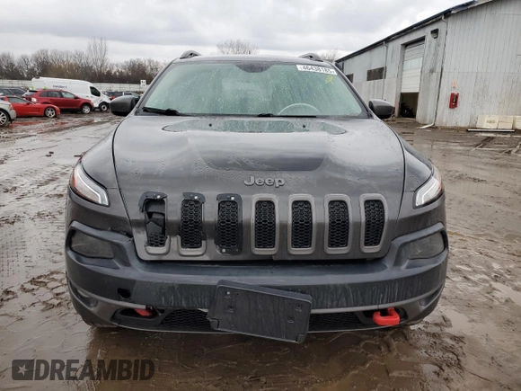 2014 Jeep Cherokee Trailhawk with VIN 1C4PJMBB6EW310613, listed as a Copart auction lot 46438185 with 122,113 mi miles and Salvage Title. Bid and sale history available at carsss.com. Image 5.