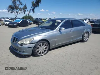 2007 Mercedes-Benz S-Class 5.5L V8 with VIN WDDNG71X07A080500, listed as a Copart auction lot 51584365 with 156,243 mi miles and Salvage Title. Bid and sale history available at carsss.com. Image 1.