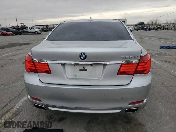2009 BMW 7 Series 750Li with VIN WBAKB83529CY62069, listed as a Copart auction lot 44820915 with 123,684 mi miles and Salvage title. Bid and sale history available at DreamBid. Image 6.