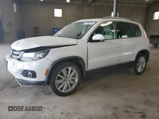 2013 Volkswagen Tiguan SEL z VIN WVGBV7AX3DW535708, wystawiony jako Copart lot #57055215 z przebiegiem 105 235 mil mil oraz Szkoda całkowita • Salvage title. Historia ofert i sprzedaży dostępna na DreamBid. Obrazek 1.