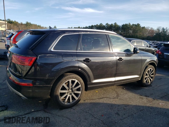 2018 Audi Q7 Premium with VIN WA1AHAF78JD004454, listed as a Copart auction lot 82393654 with 131,091 mi miles and Salvage title. Bid and sale history available at DreamBid. Image 3.
