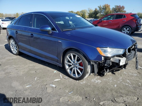 2015 Audi A3 with VIN WAUHJGFF4F1027836, listed as a Copart auction lot 74572223 with 70,508 mi miles and Salvage title. Bid and sale history available at DreamBid. Image 4.