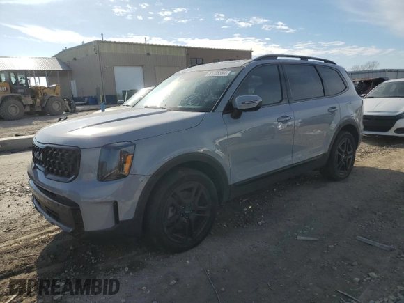 2024 Kia Telluride EX with VIN 5XYP3DGC6RG415036, listed as a Copart auction lot 81708394 with 32,494 mi miles and Salvage Title. Bid and sale history available at carsss.com. Image 1.