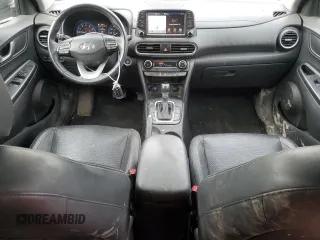 2021 Hyundai Kona Ultimate with VIN KM8K53A52MU656474, listed as a Copart auction lot 84827104 with 77,992 mi miles and Salvage Title. Bid and sale history available at carsss.com. Image 8.