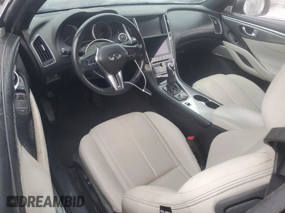 2018 Infiniti Q60 Luxe with VIN JN1EV7EK3JM342842, listed as a Copart auction lot 42405535 with 68,297 mi miles and Salvage Title. Bid and sale history available at DreamBid. Image 8.