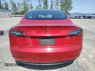 2022 Tesla Model 3 with VIN 5YJ3E1EA7NF369811, listed as a Copart auction lot 54386705 with 80,478 mi miles and Salvage Title. Bid and sale history available at DreamBid. Image 6.