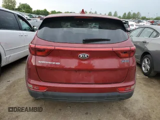 2017 Kia Sportage LX with VIN KNDPM3AC3H7114946, listed as a Copart auction lot 54172264 with 114,887 mi miles and Salvage Title. Bid and sale history available at carsss.com. Image 6.