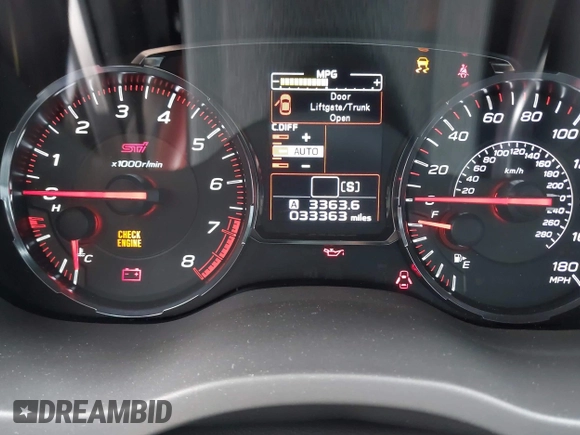 2020 Subaru WRX STI z VIN JF1VA2E6XL9818207, wystawiony jako IAAI lot #41929778 z przebiegiem 33 363 mil mil oraz . Historia ofert i sprzedaży dostępna na DreamBid. Obrazek 15.