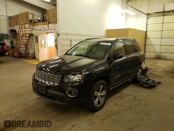 2016 Jeep Compass High Altitude Edition with VIN 1C4NJDEB0GD697757, listed as a Copart auction lot 63515602 with 72,589 mi miles. Bid and sale history available at carsss.com. Image 2.