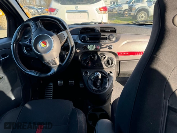 2013 FIAT 500 Abarth with VIN 3C3CFFJH4DT670361, listed as a Copart auction lot 84738664 with 79,555 mi miles and Clean Title. Bid and sale history available at carsss.com. Image 9.