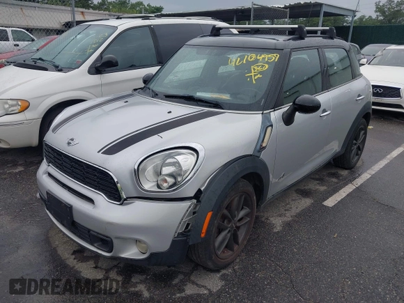 2012 MINI Countryman S with VIN WMWZC5C5XCWL55727, listed as a IAAI auction lot 42704959 with 104,000 mi miles and . Bid and sale history available at DreamBid. Image 2.