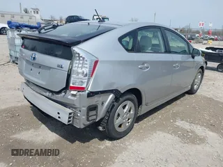2011 Toyota Prius I with VIN JTDKN3DU5B0278291, listed as a IAAI auction lot 42051410 with 150,677 mi miles. Bid and sale history available at carsss.com. Image 4.