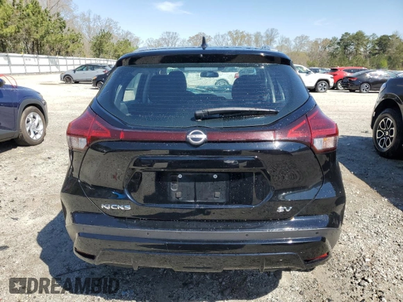 2022 Nissan Kicks SV with VIN 3N1CP5CV2NL523224, listed as a Copart auction lot 50179845 with 78,463 mi miles and Salvage Title. Bid and sale history available at DreamBid. Image 6.