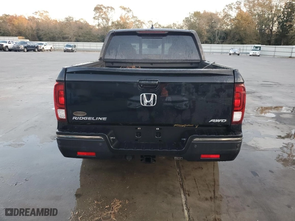 2020 Honda Ridgeline Black Edition with VIN 5FPYK3F87LB011988, listed as a Copart auction lot 81320864 with 39,703 mi miles and Salvage Title. Bid and sale history available at carsss.com. Image 6.