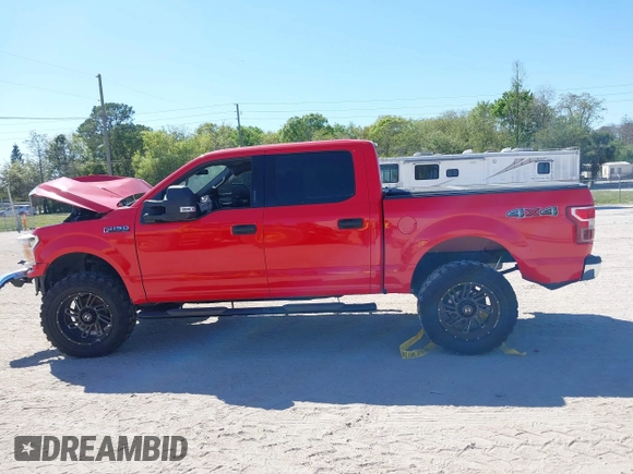 2018 Ford F-150 XL with VIN 1FTEW1E53JFA02130, listed as a IAAI auction lot 41769332 with 186,681 mi miles. Bid and sale history available at carsss.com. Image 13.