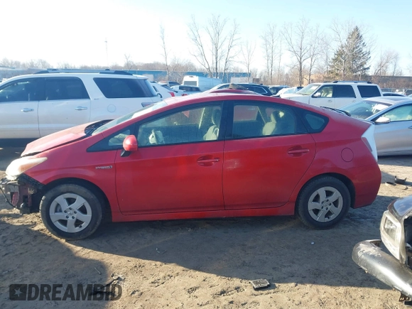 2011 Toyota Prius I with VIN JTDKN3DU3B5345280, listed as a IAAI auction lot 41787295 with 184,474 mi miles. Bid and sale history available at carsss.com. Image 15.