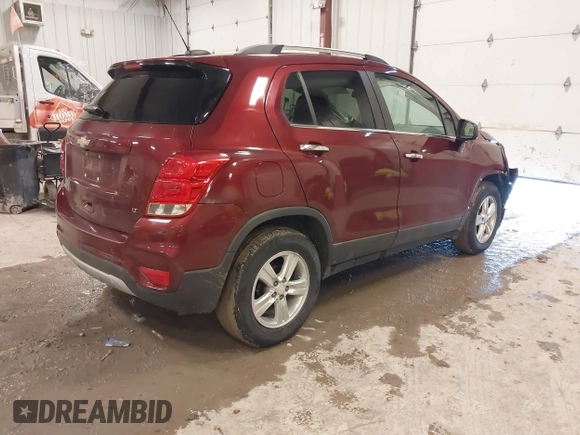 2017 Chevrolet Trax LT with VIN 3GNCJLSBXHL223940, listed as a IAAI auction lot 41998080 with 121,448 mi miles and . Bid and sale history available at carsss.com. Image 4.