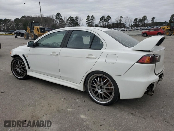 2011 Mitsubishi Lancer Evolution GSR with VIN JA32W8FV1BU029204, listed as a Copart auction lot 43207865 with 173,345 mi miles and Salvage Title. Bid and sale history available at carsss.com. Image 2.