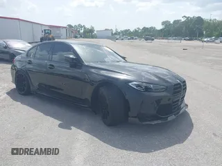 2024 BMW M3 Competition with VIN WBS33AY0XRFS35085, listed as a IAAI auction lot 42353608 with 6,991 mi miles and . Bid and sale history available at DreamBid. Image 1.