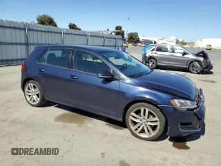 2015 Volkswagen Golf TSI SEL with VIN 3VW217AU6FM007389, listed as a Copart auction lot 61438645 with 64,832 mi miles and Salvage title. Bid and sale history available at DreamBid. Image 4.