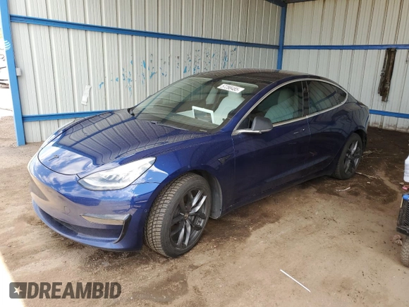 2018 Tesla Model 3 Long Range Battery z VIN 5YJ3E1EB3JF134664, wystawiony jako Copart lot #57288485 z przebiegiem Nie podano mil oraz Szkoda całkowita • Salvage title. Historia ofert i sprzedaży dostępna na DreamBid. Obrazek 1.