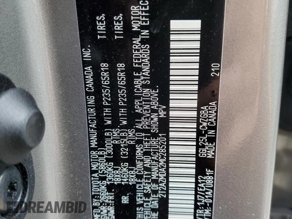 2021 Lexus RX 350 with VIN 2T2AZMDA2MC285201, listed as a Copart auction lot 56396395 with 17,414 mi miles and Salvage Title. Bid and sale history available at DreamBid. Image 13.