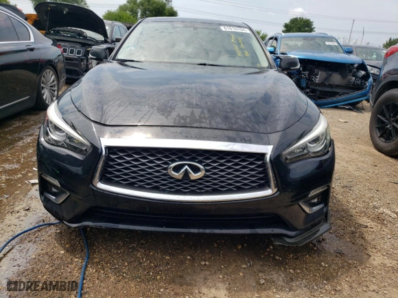 2018 Infiniti Q50 3.0t SPORT with VIN JN1EV7AR6JM438483, listed as a Copart auction lot 61816704 with NaN miles and Salvage Title. Bid and sale history available at carsss.com. Image 5.
