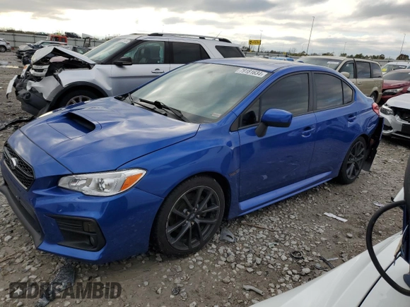 2018 Subaru WRX Premium with VIN JF1VA1C69J8829196, listed as a Copart auction lot 79181634 with 57,449 mi miles and Salvage Title. Bid and sale history available at carsss.com. Image 1.