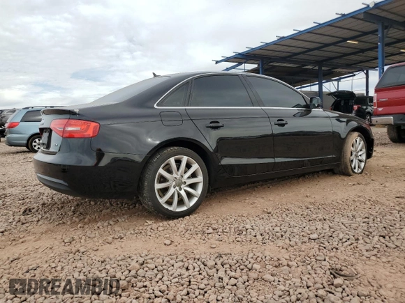 2013 Audi A4 Premium with VIN WAUAFAFL4DN039268, listed as a Copart auction lot 58780675 with 152,802 mi miles and Salvage title. Bid and sale history available at DreamBid. Image 3.