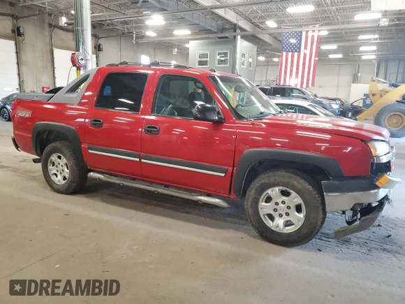 2004 Chevrolet Avalanche Z71 with VIN 3GNEK12T54G295232, listed as a Copart auction lot 59736585 with 210,874 mi miles and Salvage title. Bid and sale history available at DreamBid. Image 4.
