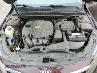 2013 Kia Optima LX z VIN 5XXGM4A74DG102024, wystawiony jako Copart lot #58264275 z przebiegiem 128 594 mil mil oraz Szkoda całkowita • Salvage title. Historia ofert i sprzedaży dostępna na DreamBid. Obrazek 11.