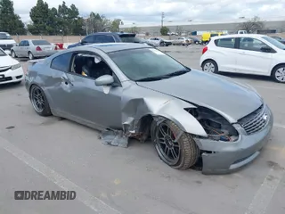 2004 Infiniti G35 Coupe w/Leather with VIN JNKCV54E84M804156, listed as a IAAI auction lot 41916963 with 114,184 mi miles. Bid and sale history available at carsss.com. Image 1.