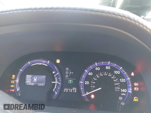 2011 Lexus HS 250h with VIN JTHBB1BA1B2046070, listed as a IAAI auction lot 41687784 with 207,373 mi miles and . Bid and sale history available at DreamBid. Image 7.