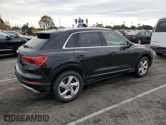2019 Audi Q3 Premium Plus with VIN WA1BECF39K1079706, listed as a Copart auction lot 43796845 with 33,521 mi miles and Salvage Title. Bid and sale history available at carsss.com. Image 3.