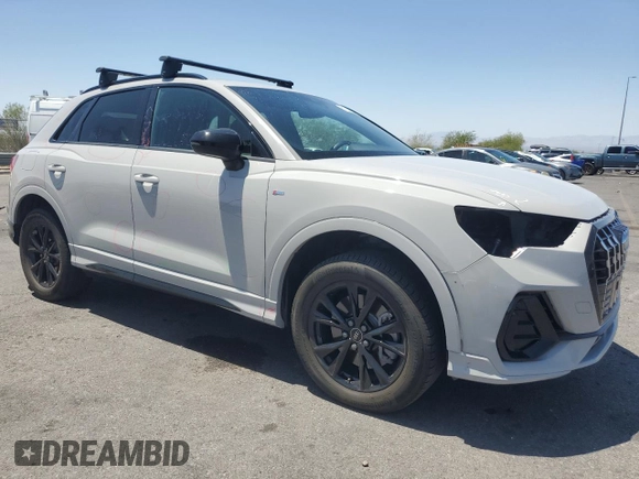 2021 Audi Q3 S line Premium with VIN WA1DECF35M1033074, listed as a Copart auction lot 61259905 with 24,066 mi miles and Salvage title. Bid and sale history available at DreamBid. Image 4.