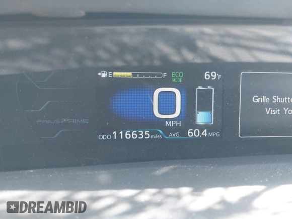 2017 Toyota Prius Plus with VIN JTDKARFP5H3018325, listed as a IAAI auction lot 42054740 with 116,635 mi miles and . Bid and sale history available at DreamBid. Image 7.