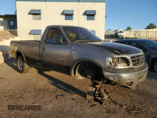 2002 Ford F-150 XL with VIN 1FTRF18262NB35586, listed as a Copart auction lot 77114114 with 166,942 mi miles and Salvage title. Bid and sale history available at DreamBid. Image 4.