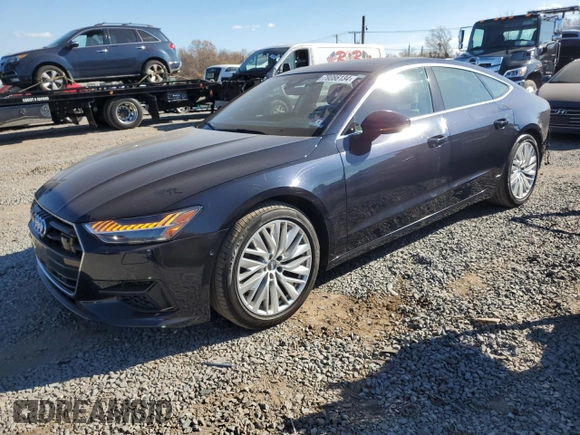 2019 Audi A7 Premium Plus with VIN WAUR2AF29KN085441, listed as a Copart auction lot 79086134 with 74,976 mi miles and Salvage title. Bid and sale history available at DreamBid. Image 1.