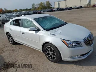2016 Buick LaCrosse Sport Touring with VIN 1G4G45G37GF281927, listed as a IAAI auction lot 40585842 with 116,409 mi miles. Bid and sale history available at carsss.com. Image 1.