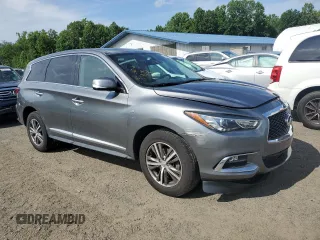 2019 Infiniti QX60 Pure with VIN 5N1DL0MM6KC562021, listed as a Copart auction lot 63622235 with 52,556 mi miles and Clean title. Bid and sale history available at DreamBid. Image 4.
