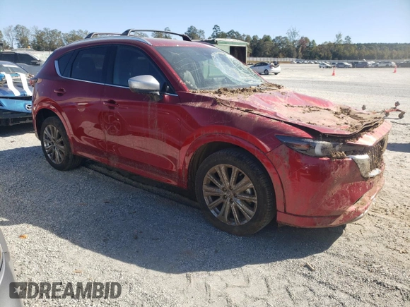 2024 Mazda CX-5 2.5 Turbo Signature with VIN JM3KFBXY3R0379983, listed as a Copart auction lot 75425454 with 13,220 mi miles and Salvage Title. Bid and sale history available at carsss.com. Image 4.