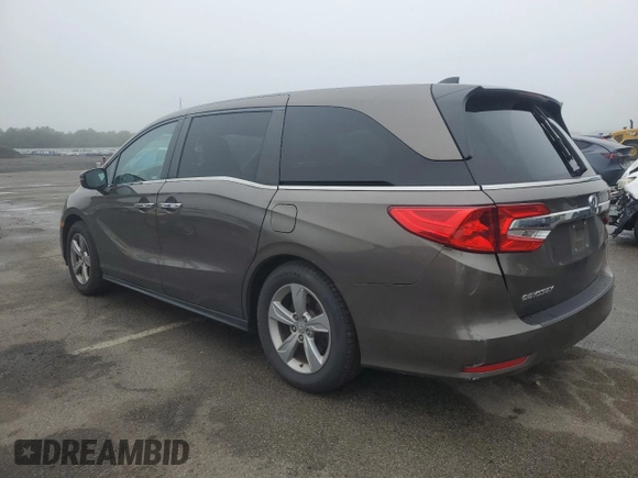 2020 Honda Odyssey EX with VIN 5FNRL6H5XLB069852, listed as a Copart auction lot 61553585 with 34,189 mi miles and Salvage title. Bid and sale history available at DreamBid. Image 2.