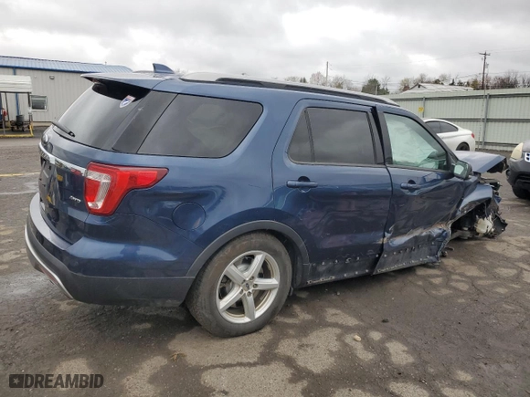 2016 Ford Explorer XLT with VIN 1FM5K8D88GGB44231, listed as a Copart auction lot 52879455 with 0 mi miles and Salvage Title. Bid and sale history available at carsss.com. Image 3.