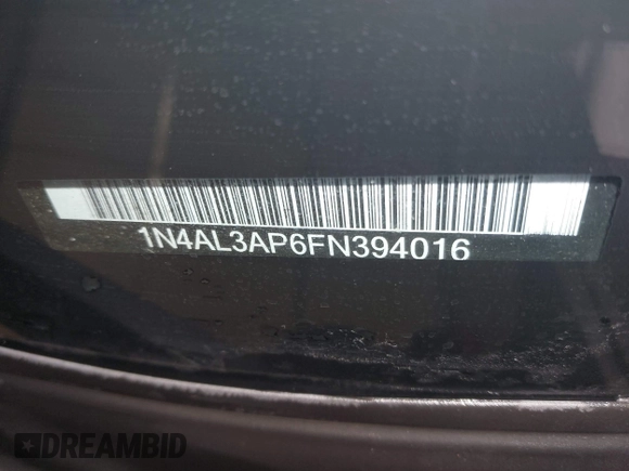 2015 Nissan Altima S with VIN 1N4AL3AP6FN394016, listed as a IAAI auction lot 41757696 with 173,042 mi miles and . Bid and sale history available at DreamBid. Image 9.