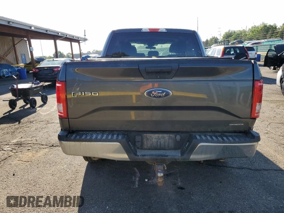 2016 Ford F-150 XLT with VIN 1FTEW1E80GFB46351, listed as a Copart auction lot 60571525 with 225,580 mi miles and Salvage title. Bid and sale history available at DreamBid. Image 6.