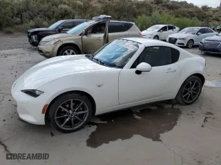 2019 Mazda MX-5 Miata RF Grand Touring with VIN JM1NDAM78K0300508, listed as a Copart auction lot 62655964 with 42,940 mi miles and Salvage Title. Bid and sale history available at carsss.com. Image 1.
