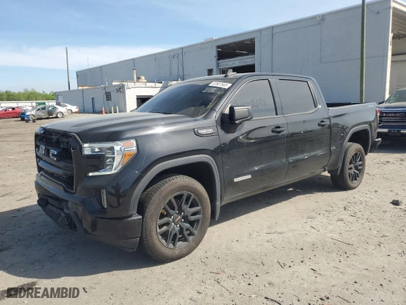 2021 GMC Sierra 1500 Elevation with VIN 3GTU9CED1MG194172, listed as a Copart auction lot 53907645 with 68,632 mi miles and Salvage Title. Bid and sale history available at carsss.com. Image 1.